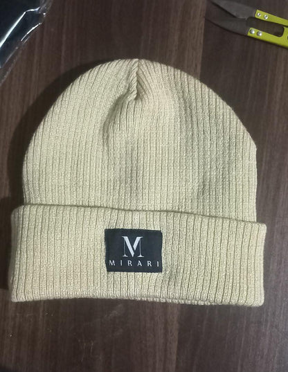 satin line beanie