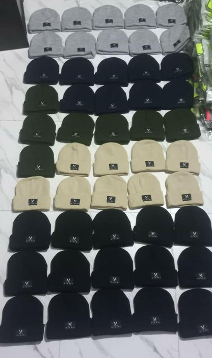 satin line beanie